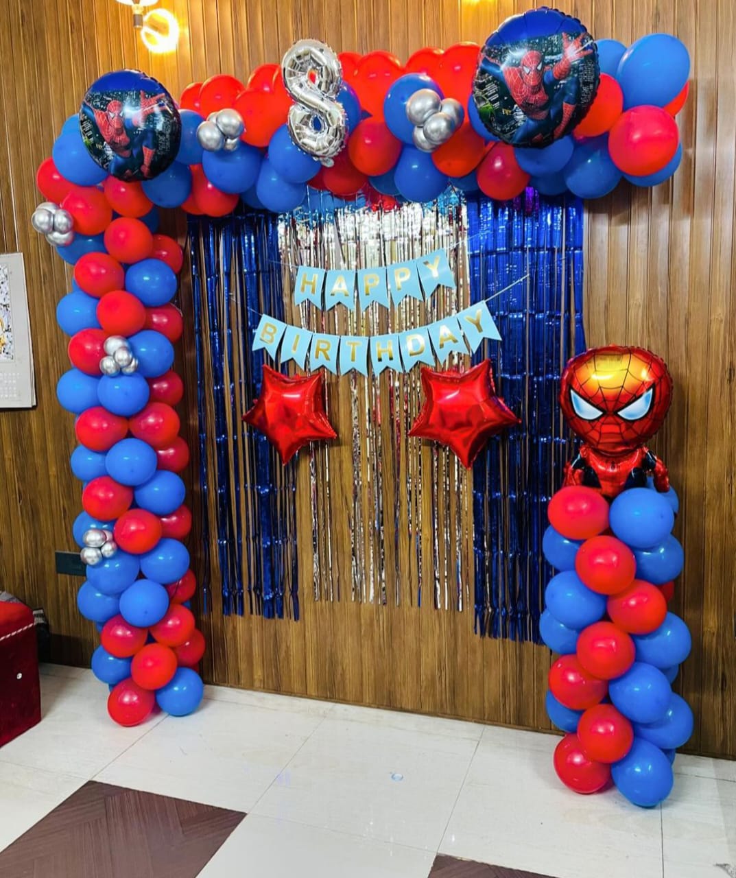 Spiderman Theme-Balloon Arch Setup