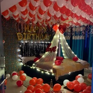 Romantic Balloon Birthday Bed Decoration❤️