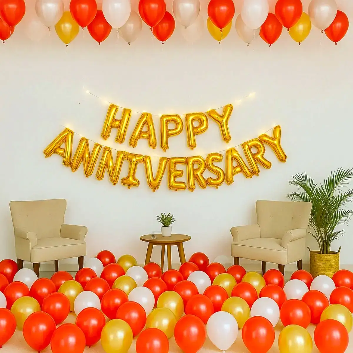Red Anniversary Home Decor